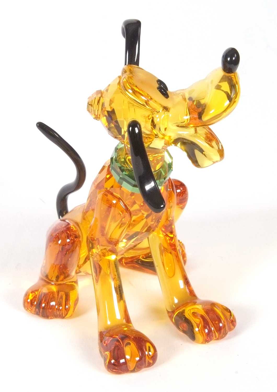 A Swarovski Disney figure of Pluto with yellow colour, black ears and tail, with original box, 9cm - Image 15 of 16