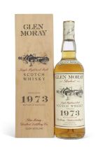 Glen Moray Glenlivet Vintage 1973 Aingle Highland Malt Whisky, 75cl, in original wooden presentation