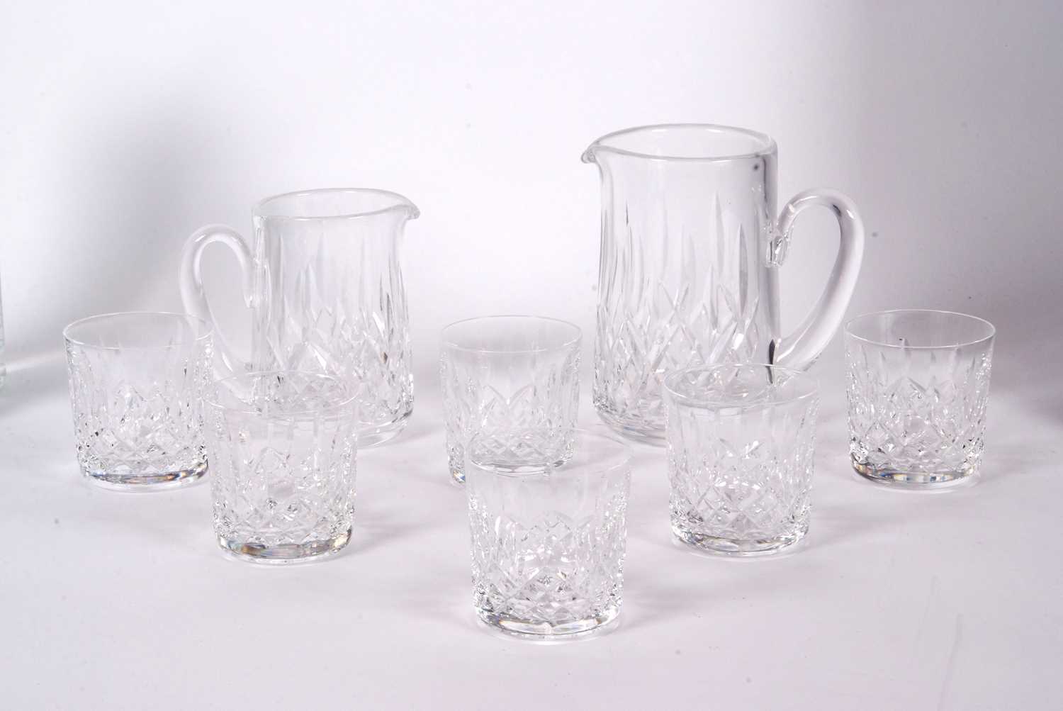 A collection of Waterford glass in the Lismore pattern comprising water jug and smaller jug and - Image 4 of 7