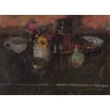 William Selby ROI RBA RWS (British, b.1933), Still life, oil on board, signed, 28x38cm, framed.