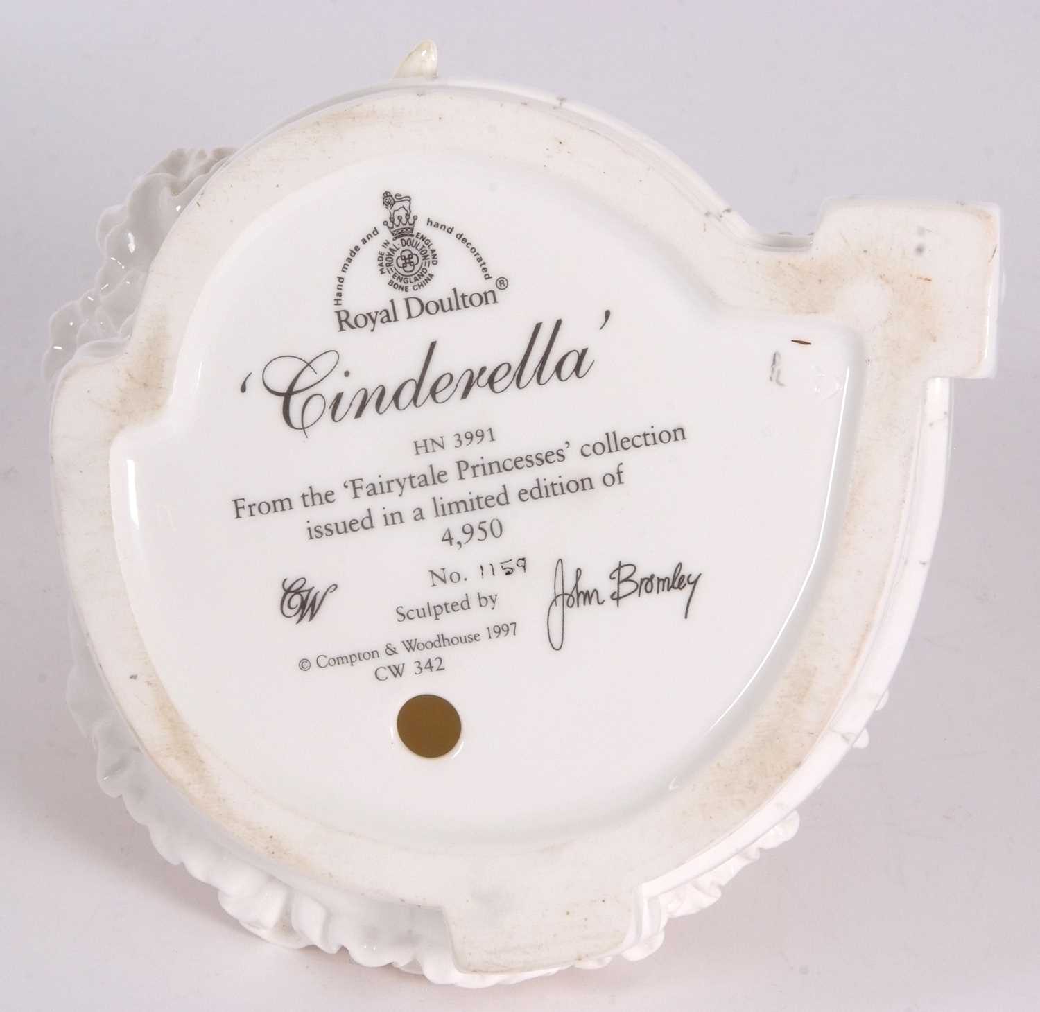A Royal Doulton figure of Cinderella from the Fairytale Princesses collection HN3991 designed by - Image 5 of 5