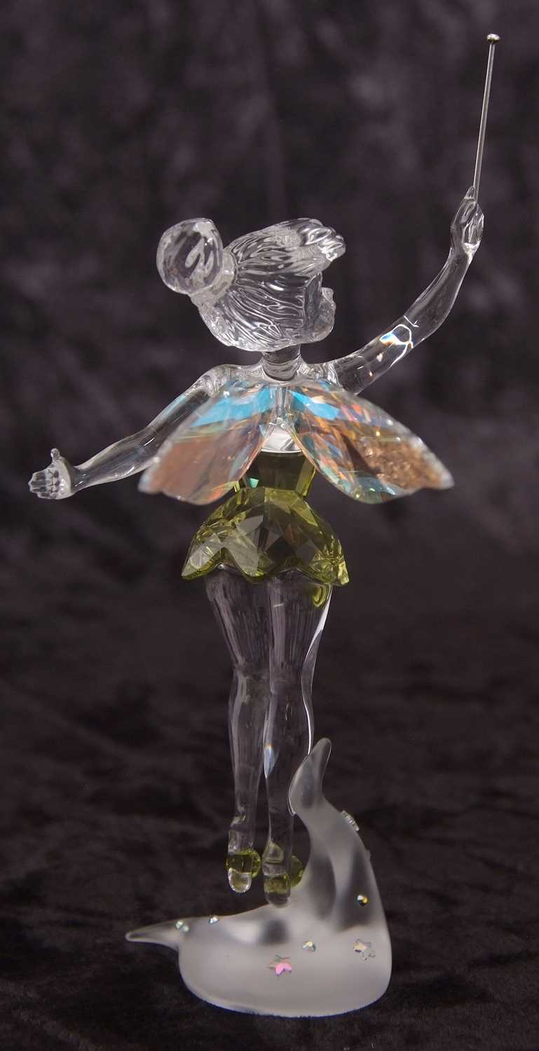 A Swarovski Disney figure of Tinkerbell in green dress with original box, 10cm high Good condition - - Image 7 of 12