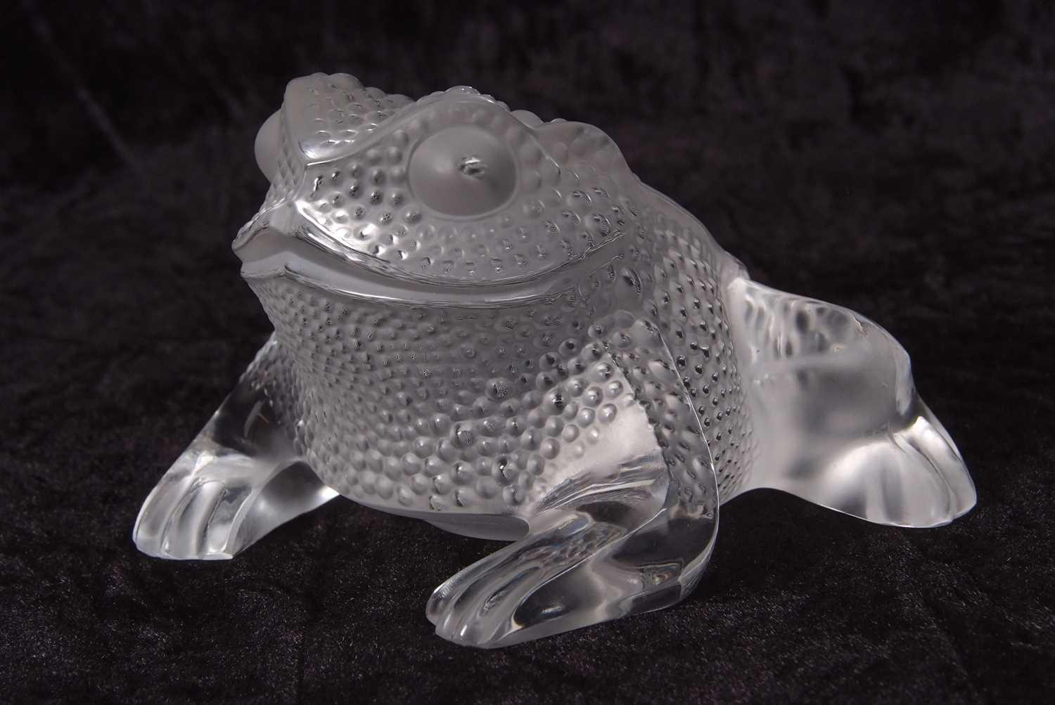 A Modern Lalique model of a frog - Image 7 of 7