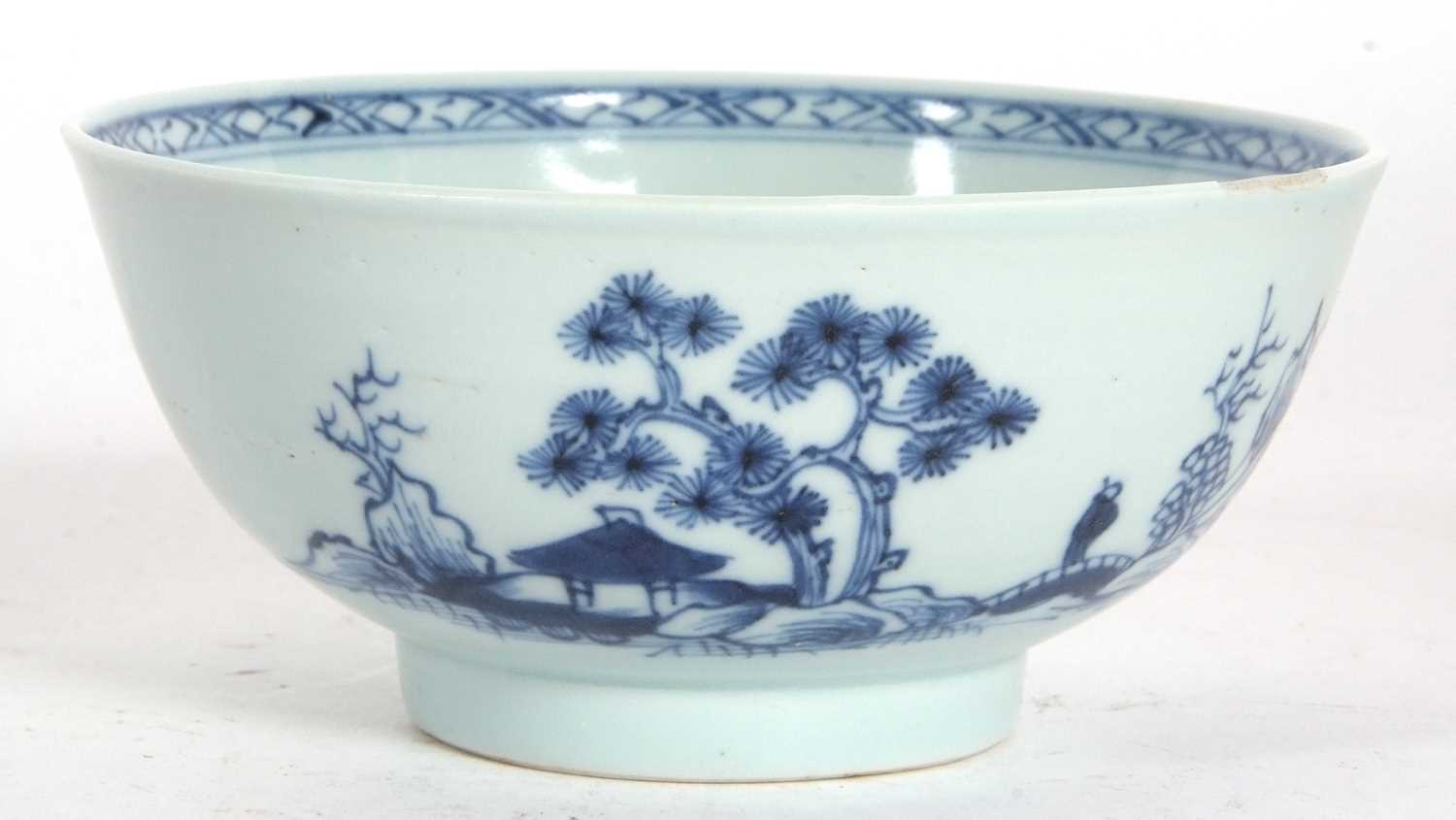 A Chinese porcelain blue and white bowl from the Nanking Cargo with Christies label to base and - Image 3 of 6