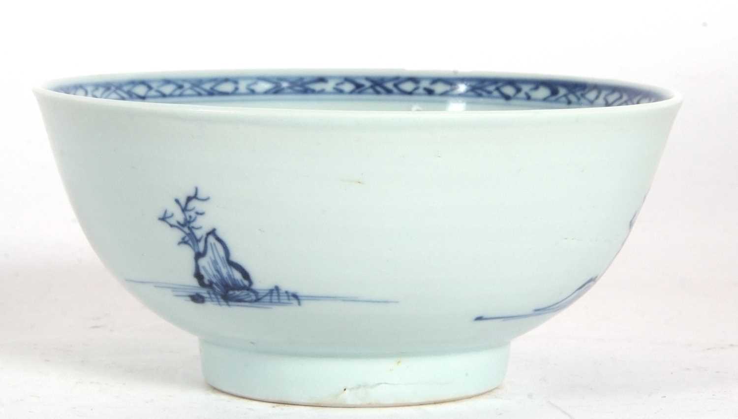 A Chinese porcelain blue and white bowl from the Nanking Cargo with Christies label to base and - Image 5 of 6