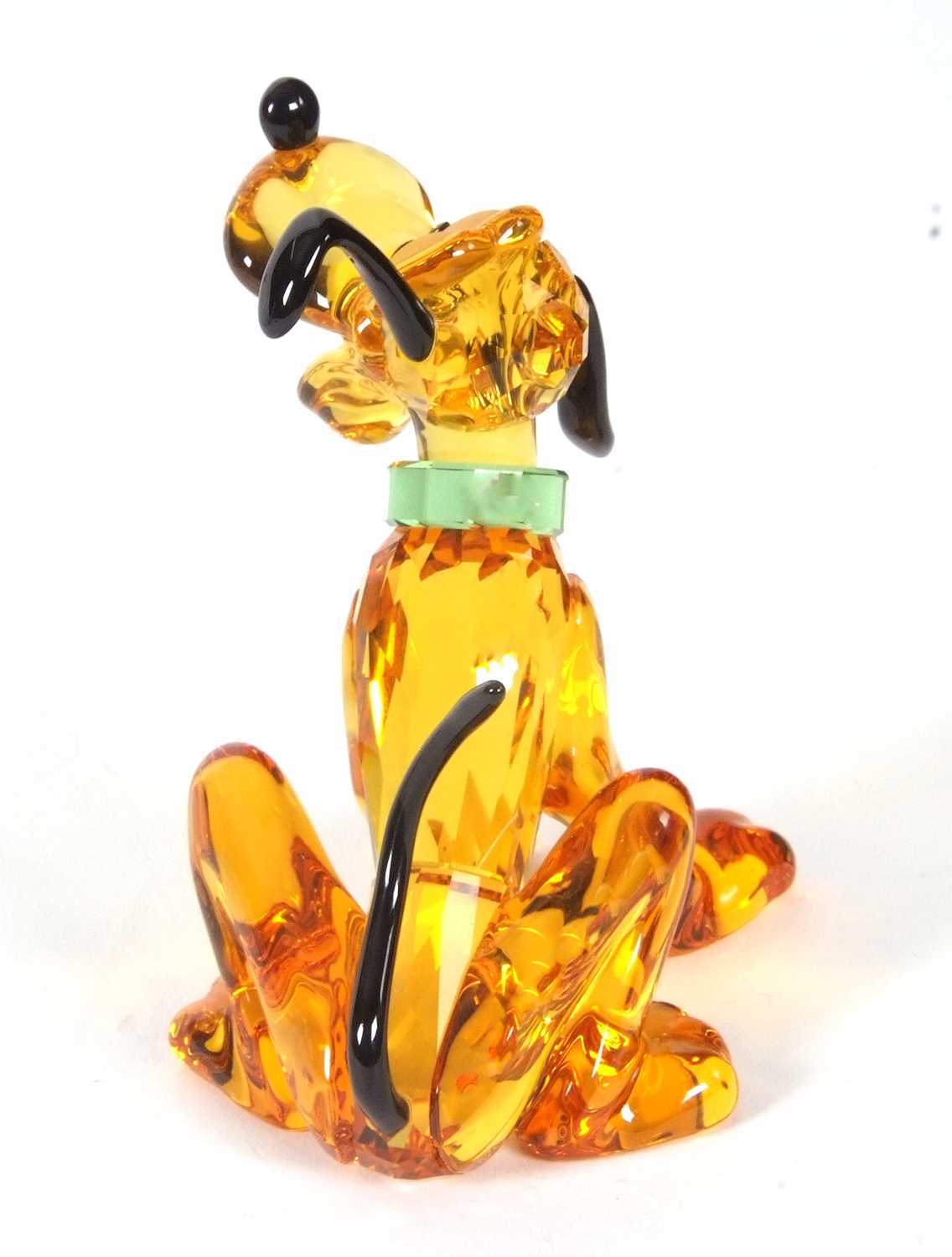 A Swarovski Disney figure of Pluto with yellow colour, black ears and tail, with original box, 9cm - Image 14 of 16