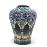 An exceptionally large Moorcroft "Meknes" vase designed by Beverly Wilkes the base signed by the