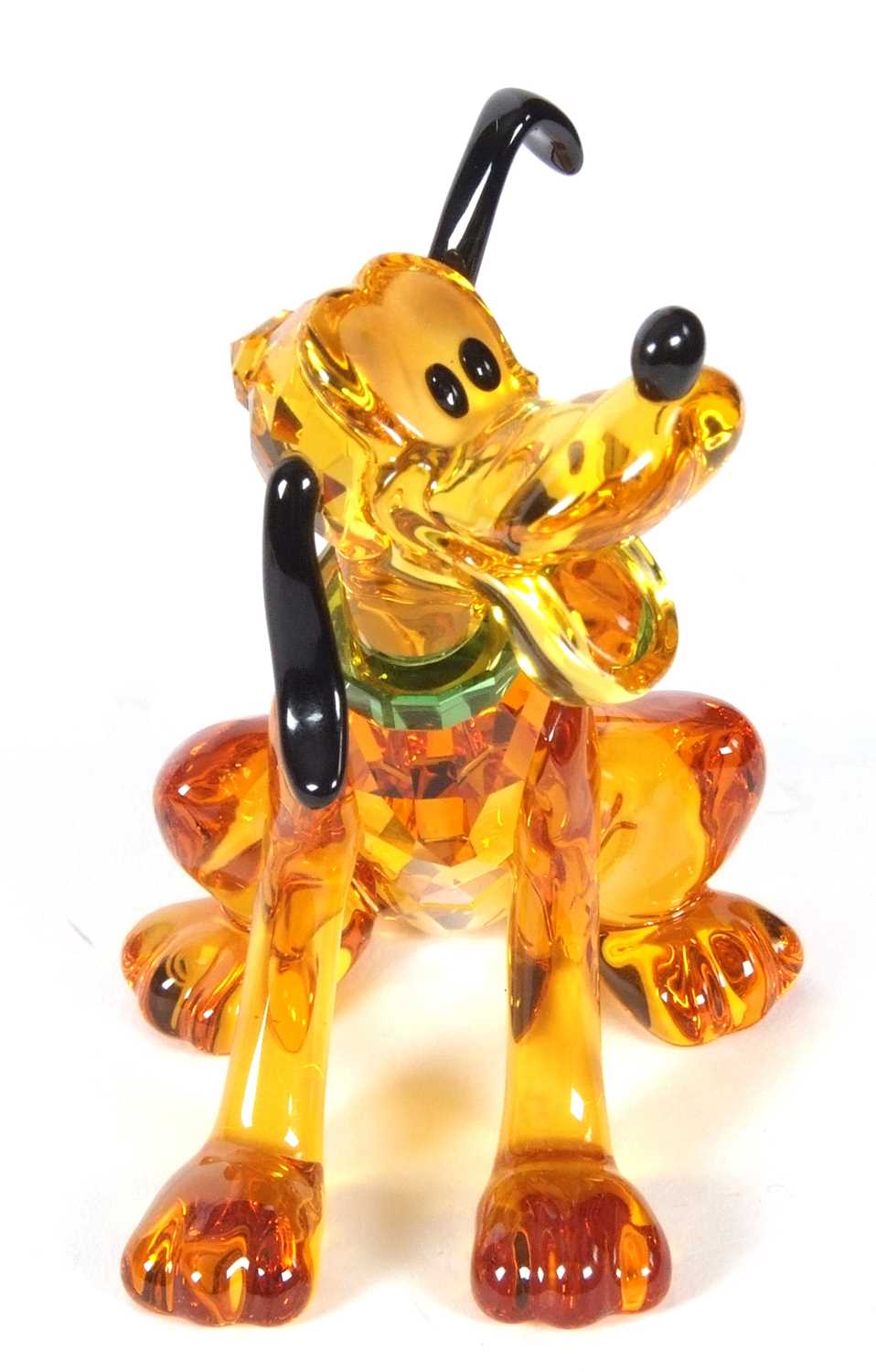 A Swarovski Disney figure of Pluto with yellow colour, black ears and tail, with original box, 9cm - Image 13 of 16