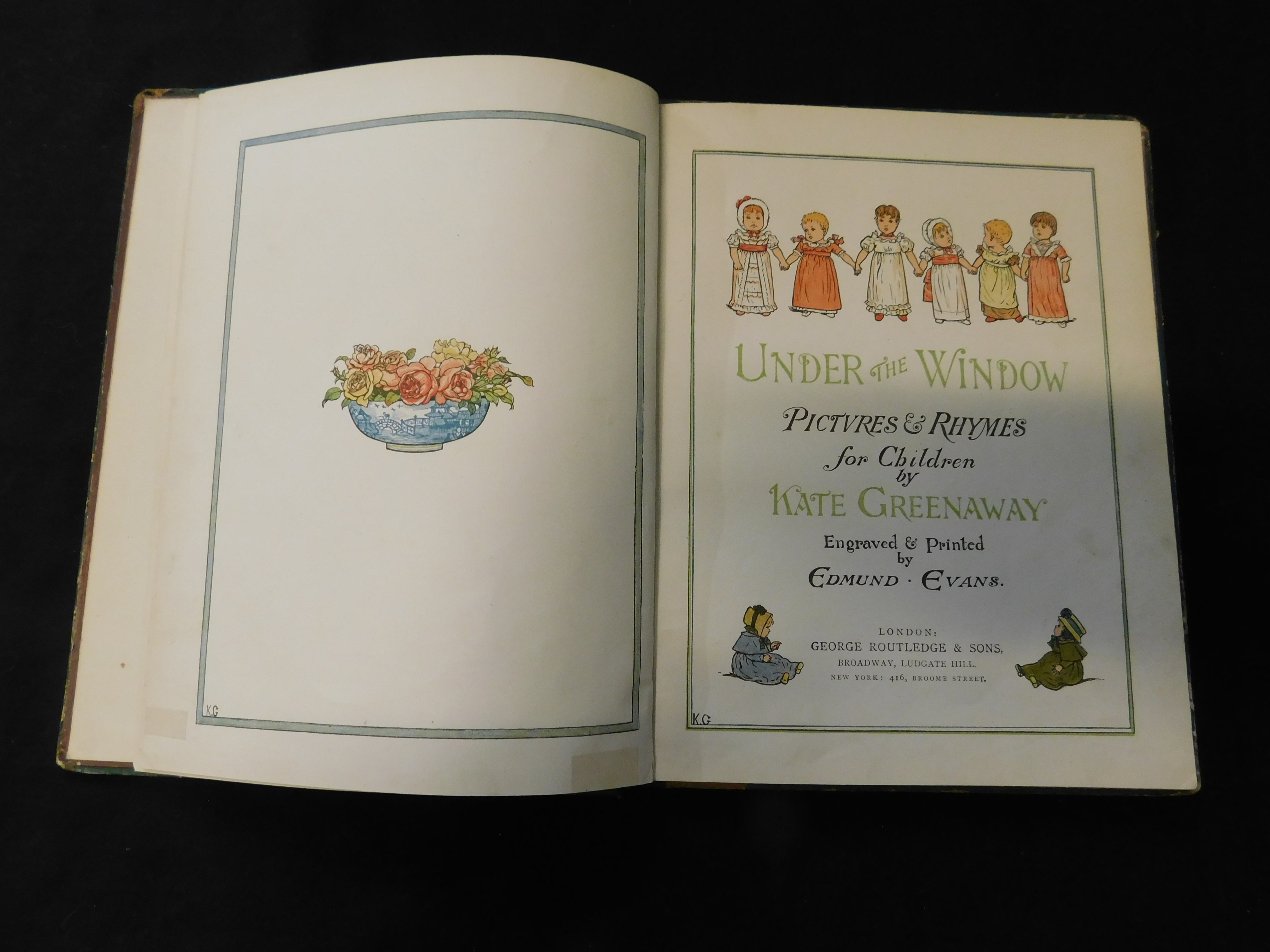 KAT GREENAWAY: UNDER THE WINDOW, London, George Routledge [1878], first edition, contemporary - Image 2 of 2