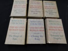 SIR WINSTON LEONARD SPENCER CHURCHILL: THE SECOND WORLD WAR, London, Cassell, 1948-54 first edition,
