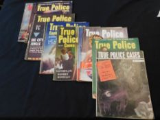 TRUE POLICE CASES: London, Fawcett/Len Miller, 1952-58, 14 assorted issues, numbers 12, 18, 27,