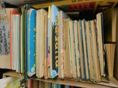 Box of children's mainly annuals including Rupert, Caberwick Green, Pippin etc