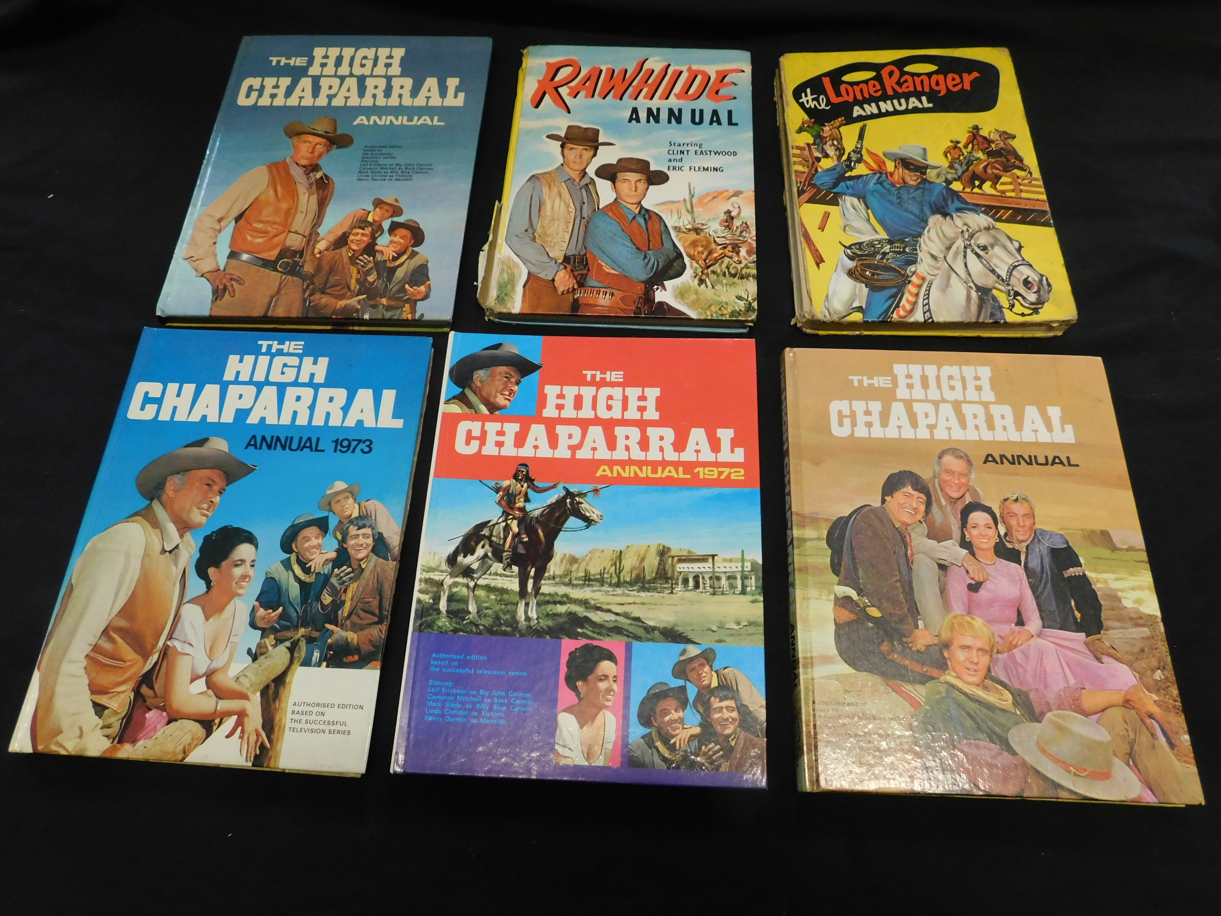 THE HIGH CHAPARRAL ANNUAL: 1970-73, 4 vols, 4to, original pictorial laminated boards vgc plus - Image 2 of 2