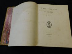TERENCE: P TERENII AFRI COMODIAE, [ed Charles Old Goodford], Londini, C Whittingham, 1854, 4to,