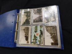 Modern postcard album containing circa 190 picture postcards, mainly UK topographical including some