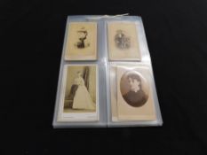 Packet - 25 assorted Victorian Carte de Visite mainly portraits (25)