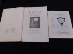 HENRY HOPE & SONS LTD: HOPE'S METAL WINDOWS AND CASEMENTS, circa 1926 illustrated trade catalogue,