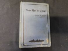 JEROME K JEROME: THREE MEN IN A BOAT, Bristol, J W Arrowsmith, London, Simkin Marshall Hamilton