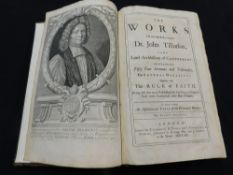 JOHN TILLOTSON: THE WORKS.. London, printed for T Goodwin et al, 1720 eighth edition, engraved