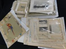 Box - Good quantity of assorted prints etc mainly 19th Century or earlier