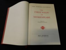 WILLIAM SHAKESPEARE: THE NORTON FACSIMILE THE FIRST FOLIO OF SHAKESPEARE, Ed Charlton Hinman,