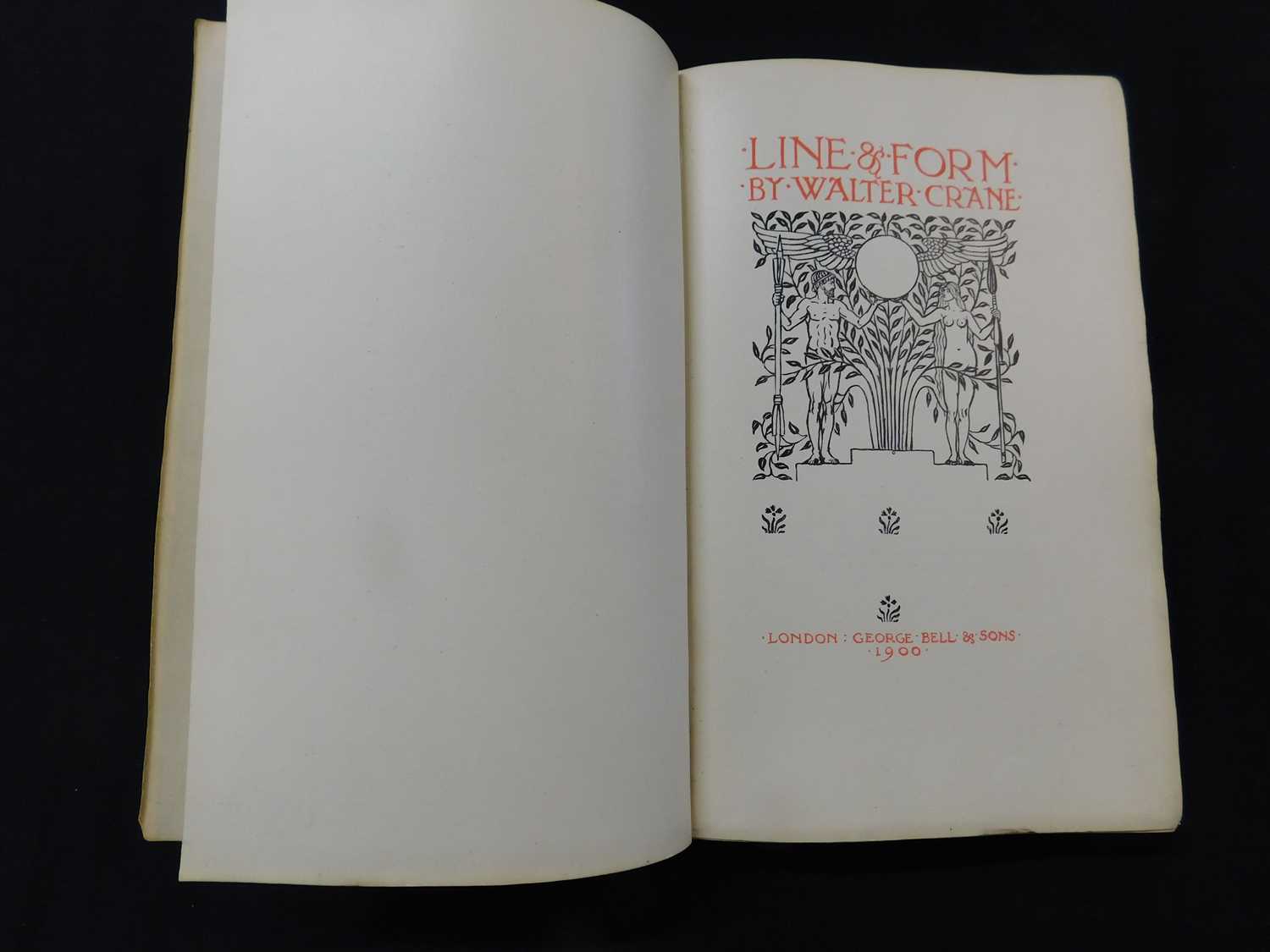 WALTER CRANE: LINE & FORM, London, George Bell & Sons, 1900, first edition, original decorative - Image 2 of 2