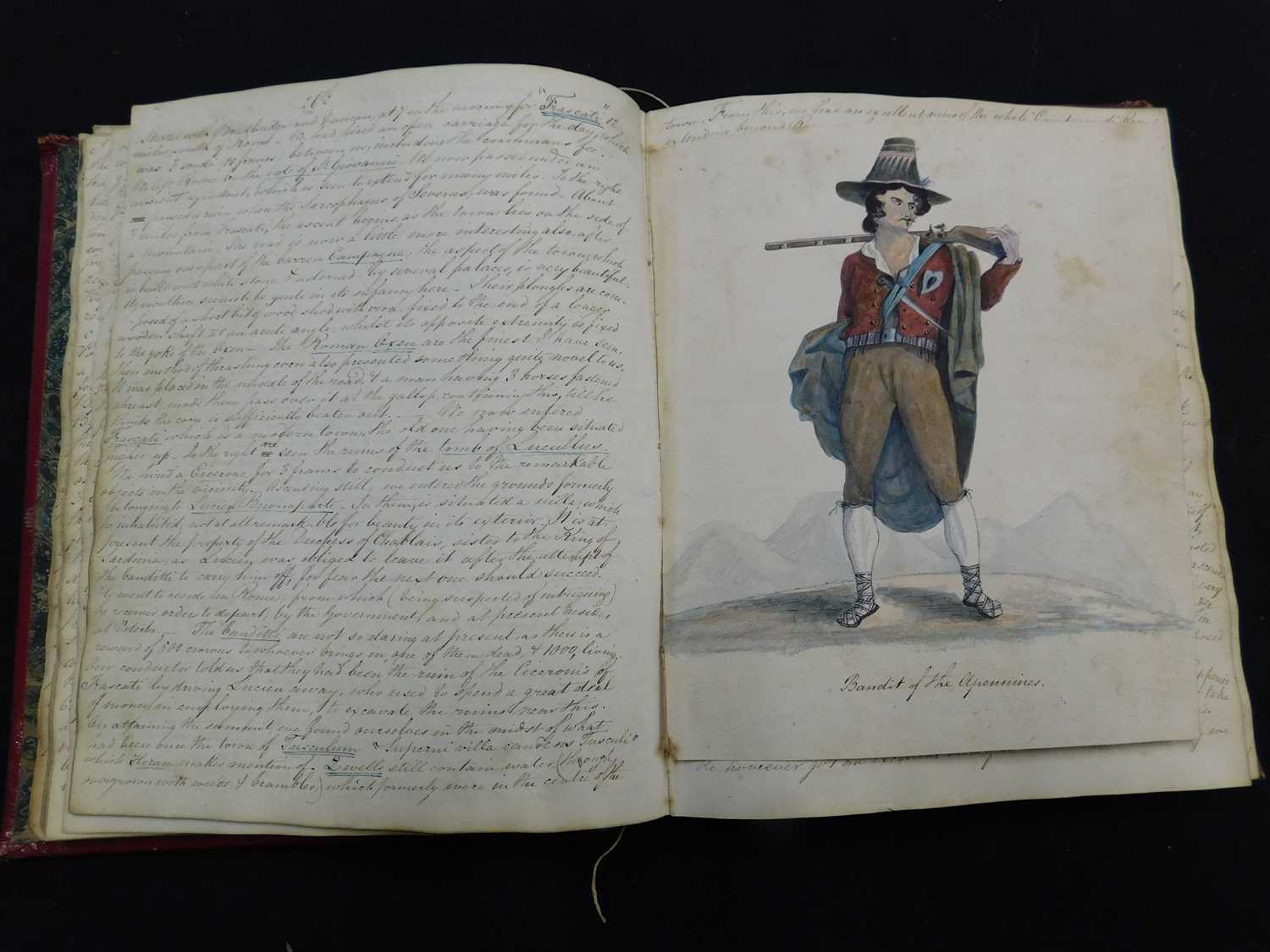 A LATE GEORGIAN MANUSCRIPT TRAVELOGUE by an anonymous young Scotsman, 5 manuscript travels - Image 3 of 6