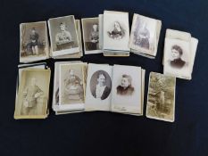 Packet - Circa 70 Victorian Carte de Visite portrait photographs