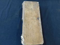 NECTON OVERSEERS BOOK 1742-1801, large quantity of entries in various hands, folio, contemporary