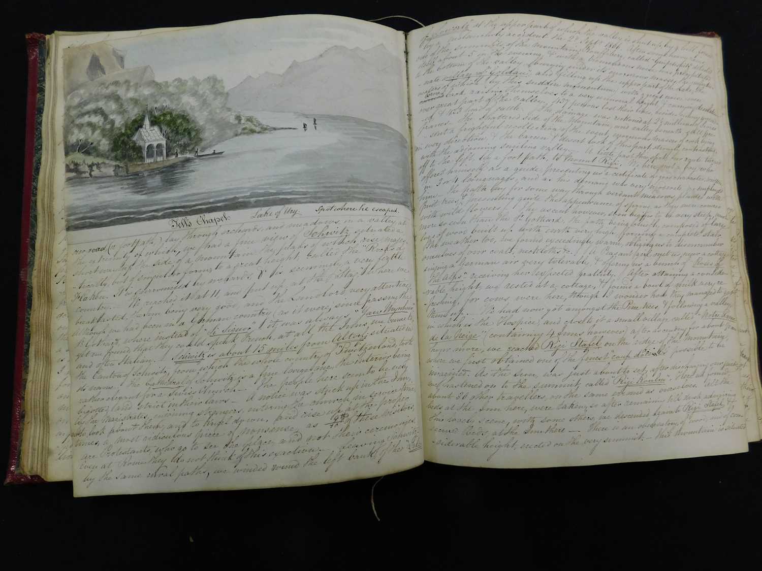 A LATE GEORGIAN MANUSCRIPT TRAVELOGUE by an anonymous young Scotsman, 5 manuscript travels - Image 5 of 6