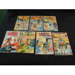 BATMAN, 1963-64, DC Comic Nos 156-162, original pictorial wraps (7)