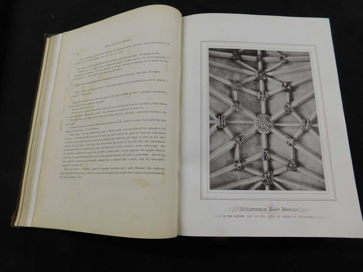 EDWARD MEYRICK GOULBURN AND HENRY SYMONDS: THE ANCIENT SCULPTURES IN THE ROOF OF NORWICH CATHEDRAL.. - Image 3 of 3