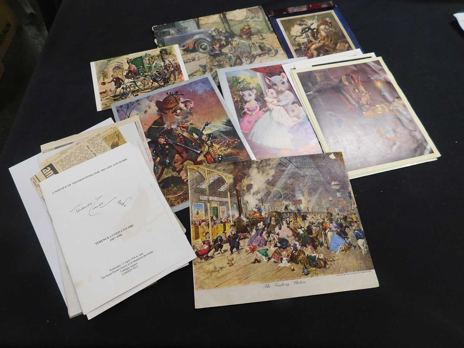 Terence Tenison Cuneo (1907-1996) a collection of 13 signed and inscribed Christmas cards to with - Image 3 of 3