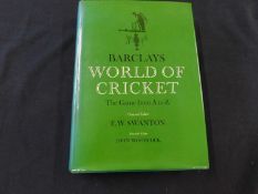E W SWANTON (Ed): BARCLAY'S WORLD OF CRICKET, London, Collins, 1980, new edition, signed by the