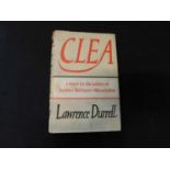 LAWRENCE DURRELL: CLEA, London, Faber & Faber, 1960 first edition, original cloth d/w, (price