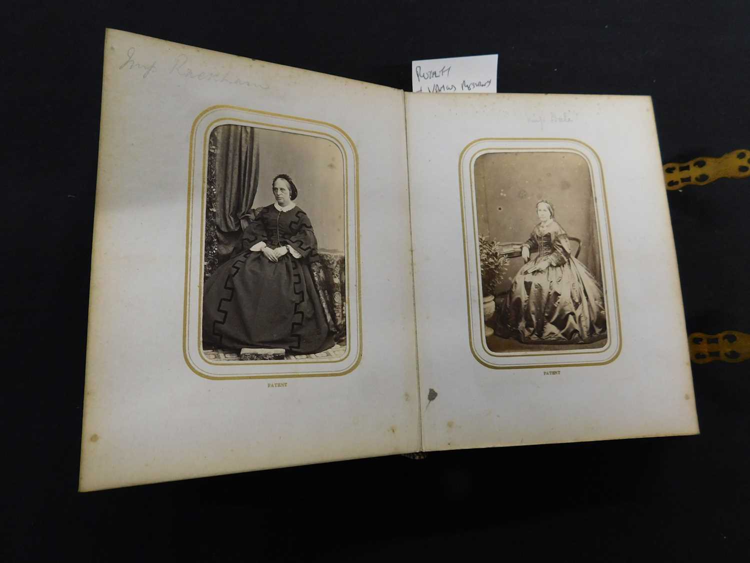 Small Victorian Carte de Visite album containing 48 photos including Queen Victoria and Albert, King - Image 2 of 2