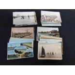 Packet - 120 plus Gorleston picture postcards including The Cosies, Marine Parade, Swimming Pool,