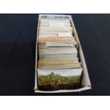 Shoebox - Circa 500 picture postcards early/mid 20th Century including Royalty, London, children,