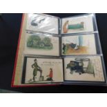 2 modern red albums containing approx 175 picture postcards mainly early 20th Century including