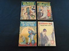 EDGAR WALLACE: 4 Titles: THE NUMBER SIX, London, George Newnes, [1928], original pictorial wraps,