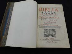 BIBLIA SACRA VULGATAE EDITIONIS CUM SELECTIS ANNOTATION IBUS QUIBUSQUE INTERPRETIBUS EXCERPTUS...,