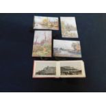 Packet - 4 Parsons Norman coloured Christmas Cards, various Broadland scenes, unused plus THE