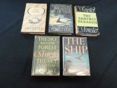 CECIL SCOTT FORESTER: 5 Titles: THE SHIP, London, The Book Society and Michael Joseph, 1943, first