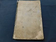 THE MANOR OF WALSOKEN... Court Book with manuscript entries dating from 1802, large folio,