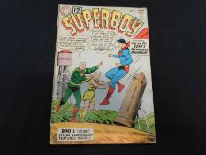 SUPERBOY, 1962 DC Comic No 100, Original of Superboy Retold, 4to, original pictorial wraps