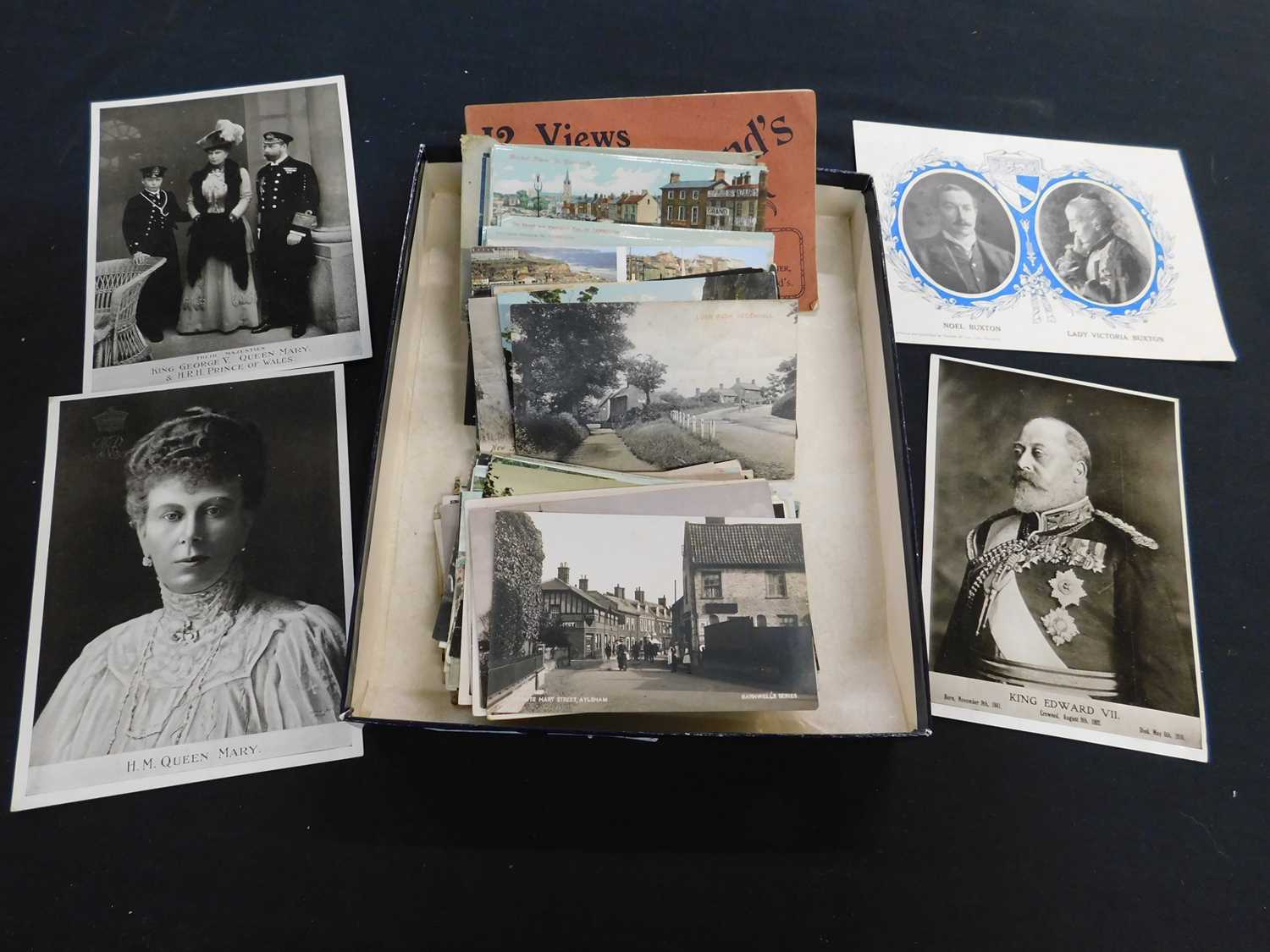 Box - 150 plus topographical picture postcards predominately East Anglia, early 20th Century