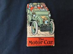THE MOTOR CAR, Dundee, London and Montreal, Valentine & Sons, circa 1900, shaped book, 12 coloured