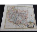 E BOWEN: 3 engraved hand coloured maps, south east part of Germany, south west part of Germany and