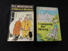 P G WODEHOUSE: 2 Titles: COMPANY FOR HENRY, London, Herbert Jenkins, 1967 first edition, inscription