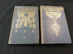 WALTER CRANE:2 Titles: THE BASES OF DESIGN, London, George Bell, 1898 first edition, original